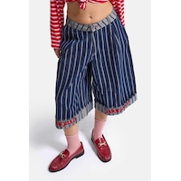 Kadın 7w6-50 Baggy Bermuda Tasarım Şortolon Koyu Mavi Kadın 7w6-50 Baggy Bermuda Tasarım Şortolon Koyu Mavi