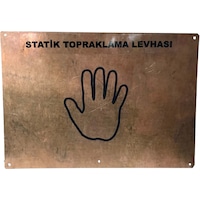 Statik Bakır Topraklama Levhası Statik Bakır Topraklama Levhası