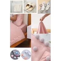 Yorgan. Nevresim Ve Genel Sabitleyicii 8 Adet Pembe Yorgan. Nevresim Ve Genel Sabitleyicii 8 Adet Pembe