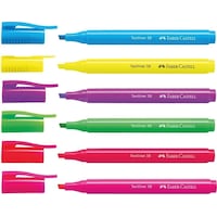 Faber-Castell Fosforlu Kalem 38 Neon 6'lı Set,Canlı Renkler, Su Bazlı Mürekkep, Ergonomik Tasarım Diğer Faber-Castell Fosforlu Kalem 38 Neon 6'lı Set,Canlı Renkler, Su Bazlı Mürekkep, Ergonomik Tasarım Diğer