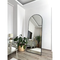 Effe Siyah Metal Çerçeveli 180x70 Ayaklı Boy Aynası Effe Siyah Metal Çerçeveli 180x70 Ayaklı Boy Aynası