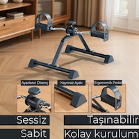 Mini Pedal Egzersiz Kondisyon Bisikleti Taşınabilir Dirençli Ev Aleti El Ve Ayak Pedallı Spor Cihazı Mini Pedal Egzersiz Kondisyon Bisikleti Taşınabilir Dirençli Ev Aleti El Ve Ayak Pedallı Spor Cihazı