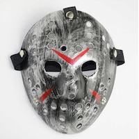 Jason Maskesi Hannibal Maskesi Metal Gümüş Renk 20x25 Cm Jason Maskesi Hannibal Maskesi Metal Gümüş Renk 20x25 Cm