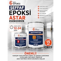 Ecs Şeffaf Epoksi Astar 10+5 Kg Zemin Astarı Beton Seramik Şap İçin Profesyonel Epoksi Astar 15 L Ecs Şeffaf Epoksi Astar 10+5 Kg Zemin Astarı Beton Seramik Şap İçin Profesyonel Epoksi Astar 15 L