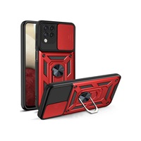 Fibaks Galaxy A22/M22/M32 Uyumlu Kılıf Kamera Korumalı Sürgülü Yüzüklü Armor Military Tank Kırmızı Fibaks Galaxy A22/M22/M32 Uyumlu Kılıf Kamera Korumalı Sürgülü Yüzüklü Armor Military Tank Kırmızı