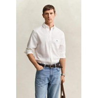 Gant Erkek Beyaz Regular Fit Logolu Gömlek-14838 Gant Erkek Beyaz Regular Fit Logolu Gömlek-14838