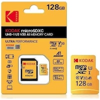 Kodak 128gb Uhs-ı U3/v30/a1 Yellow Micro Sd + Adaptör Kodak 128gb Uhs-ı U3/v30/a1 Yellow Micro Sd + Adaptör