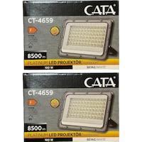 Cata Ct-4659 100w 6500k Beyaz Işık Led Projektör 2 Adet Cata Ct-4659 100w 6500k Beyaz Işık Led Projektör 2 Adet