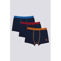 U.S. Polo Assn. Erkek Çocuk 3'lü Boxer Çok Renkli U.S. Polo Assn. Erkek Çocuk 3'lü Boxer Çok Renkli