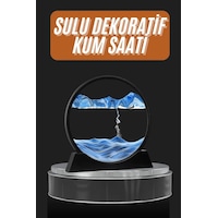 Dekoratif Sulu Kum Saati Ofis Masa Üstü Ev Yuvarlak Kum Saati Dekoratif Sulu Kum Saati Ofis Masa Üstü Ev Yuvarlak Kum Saati