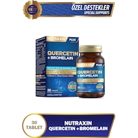 Nutraxin Quercetin Bromelain 30 Tablet -Kuersetin, Bromelain, Çörek Otu, C Vitamini, Isırgan Otu Nutraxin Quercetin Bromelain 30 Tablet -Kuersetin, Bromelain, Çörek Otu, C Vitamini, Isırgan Otu