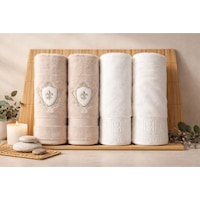 Weddıng Tas-krem Best Set Hamam Takımı Çok Renkli Weddıng Tas-krem Best Set Hamam Takımı Çok Renkli