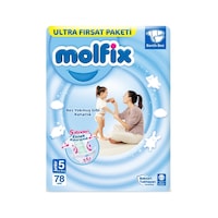 Molfix Bebek Bezi 5 Numara Junior Aylık Ultra Fırsat Paketi 234 Adet 3'lü Molfix Bebek Bezi 5 Numara Junior Aylık Ultra Fırsat Paketi 234 Adet 3'lü