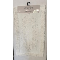 Pamuk Makarna Tufting 2'li Klozet Takımı , Banyo Seti , Damask, K Pamuk Makarna Tufting 2'li Klozet Takımı , Banyo Seti , Damask, K