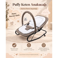Puffy Keten Anakucağı - Hazır Kurulu Gelir- Sallanır - 4 Kademe - Anadizi Sabitlenebilir-kahve Puffy Keten Anakucağı - Hazır Kurulu Gelir- Sallanır - 4 Kademe - Anadizi Sabitlenebilir-kahve
