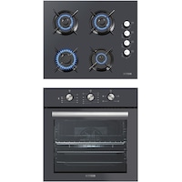 Kumtel KO-40TAHDF + B66-SF2(MT) Antrasit 4 Pro Ankastre Set Kumtel KO-40TAHDF + B66-SF2(MT) Antrasit 4 Pro Ankastre Set