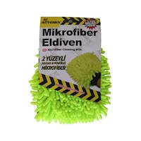 Mikrofiber Makarna Yıkama Eldiveni Yeşil Mikrofiber Makarna Yıkama Eldiveni Yeşil