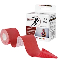 Lenora Kinesiology Bandı Kırmızı Sporcu Bandı 5 x 5 M Lenora Kinesiology Bandı Kırmızı Sporcu Bandı 5 x 5 M