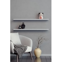 Yankı-BYEG 2li 80 cm Mat Beyaz Mdf Duvar Rafı Gizli Bağlantı Kitaplık Yankı-BYEG 2li 80 cm Mat Beyaz Mdf Duvar Rafı Gizli Bağlantı Kitaplık
