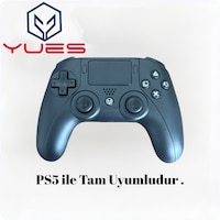 Yues Ps5 Uyumlu Dualsense Kablosuz Oyun Kolu Titreşimli, Şarjlı, Type-c Siyah 2 Yıl Garanti 1 Adet Yues Ps5 Uyumlu Dualsense Kablosuz Oyun Kolu Titreşimli, Şarjlı, Type-c Siyah 2 Yıl Garanti 1 Adet