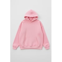 Uyguntarz Unisex Yumuşak Dokulu Düz 3 İplik Oversize Sweatshirt Sade Ve Modern Görünüm Pembe Uyguntarz Unisex Yumuşak Dokulu Düz 3 İplik Oversize Sweatshirt Sade Ve Modern Görünüm Pembe