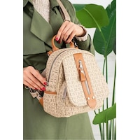 Just Polo Kadın Günlük Kullanıma Uygun Su Geçirmez Çok Bölmeli Sırt Çantası Shopper Kum - Taba Just Polo Kadın Günlük Kullanıma Uygun Su Geçirmez Çok Bölmeli Sırt Çantası Shopper Kum - Taba