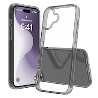 Apple Uyumlu iPhone Buff 16 Plus Air Hybrid Şeffaf Kılıf Smoke Black Apple Uyumlu iPhone Buff 16 Plus Air Hybrid Şeffaf Kılıf Smoke Black