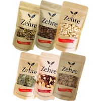 6'lı Avantaj Paketi 250 Gr Çiğ Badem Içi + 250 Gr Çiğ Fındık Içi + 250 Gr Çiğ Kabak Çekirdeği Içi + 250 Gr Çiğ Kaju + 250 Gr Ceviz Içi + 100 Gr Brezilya Cevizi 1300 G