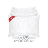 Vionel Home %100 Pamuk Kapitone 4’lü Yastık Koruyucu Kılıf 50 x 70 CM