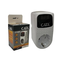 Cata CT-9187 4000W 150-280V Tekli Priz Regülatör Beyaz Cata CT-9187 4000W 150-280V Tekli Priz Regülatör Beyaz