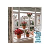 Model Pencere Kuşu -metal Çiçek Saksı Standı Ev- Oturma Odası Balkon Çok Katlı Saksılık-beyaz Renk 1 Adet Model Pencere Kuşu -metal Çiçek Saksı Standı Ev- Oturma Odası Balkon Çok Katlı Saksılık-beyaz Renk 1 Adet