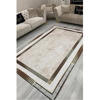 Modern Desenlerde Kadife Dokulu Lastikli Kaymaz Sünger Tabanlı Halı Örtüsü Beej Kahve 300 400 Bej Modern Desenlerde Kadife Dokulu Lastikli Kaymaz Sünger Tabanlı Halı Örtüsü Beej Kahve 300 400 Bej