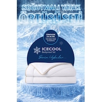 Soğutmalı Yatak Örtüsü Seti Çift Kişilik Soğuk Icecool 3 Parça Çift Taraflı Krem Kırık Beyaz Soğutmalı Yatak Örtüsü Seti Çift Kişilik Soğuk Icecool 3 Parça Çift Taraflı Krem Kırık Beyaz