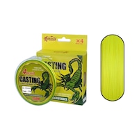Captain Casting Pe 4 Kat Spin İp Misina 150mt Sarı 0 12 Mm Captain Casting Pe 4 Kat Spin İp Misina 150mt Sarı 0 12 Mm