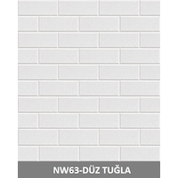 Nw63 Beyaz Sade Tuğla Kendinden Yapışkanlı Duvar Paneli Nw63 Beyaz Sade Tuğla Kendinden Yapışkanlı Duvar Paneli