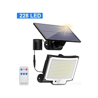Etashop 228 Led Güneş Enerjili Sensörlü Dış Mekan Lamba Uzaktan Kumandalı Ip65 Projektör Bahçem Gara Çok Renkli Etashop 228 Led Güneş Enerjili Sensörlü Dış Mekan Lamba Uzaktan Kumandalı Ip65 Projektör Bahçem Gara Çok Renkli