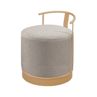 Pufi Puf Gold Metal Çerçeveli Keten Çok Amaçlı Dekoratif Oturak, Makyaj Oturağı,montajsız Puf Bench Antrasit Pufi Puf Gold Metal Çerçeveli Keten Çok Amaçlı Dekoratif Oturak, Makyaj Oturağı,montajsız Puf Bench Antrasit