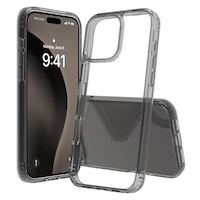Apple Uyumlu iPhone Buff 16 Pro Max Air Hybrid Şeffaf Kılıf Smoke Black Apple Uyumlu iPhone Buff 16 Pro Max Air Hybrid Şeffaf Kılıf Smoke Black