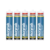 5 Adet Soudal Acryrub Silikonize Mastik 500 Gram Antrasit Gri 5 Adet Soudal Acryrub Silikonize Mastik 500 Gram Antrasit Gri