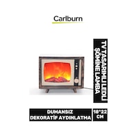 Özel Üretim Dekoratif Piili Pirize Fiş Takılabilir Dumansız Tv Tasarımlı Ledli Şömine Lamba Özel Üretim Dekoratif Piili Pirize Fiş Takılabilir Dumansız Tv Tasarımlı Ledli Şömine Lamba