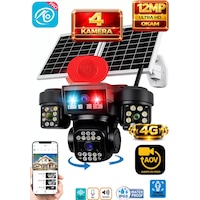 O-kam Ok337 Premium 12mp 4 Kameralı 4g Çift Solar Panel Aov Gece Görüş Sesli Konuşma Akıllı Kamera O-kam Ok337 Premium 12mp 4 Kameralı 4g Çift Solar Panel Aov Gece Görüş Sesli Konuşma Akıllı Kamera