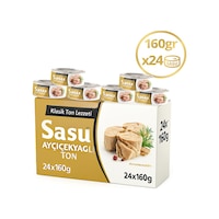 Sasu Klasik Bütün Dilimli Ton Balık 24 x 160 G Sasu Klasik Bütün Dilimli Ton Balık 24 x 160 G