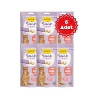 Gimcat Snack Cream Somonlu Kedi Ödülü 6x15gr 6 Adet Gimcat Snack Cream Somonlu Kedi Ödülü 6x15gr 6 Adet