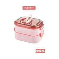 Vagonlife 1 L İki Kat Üç Bölme Paslanmaz Çelik Bento Lunch Box Sos Kaseli Mode Vagonlife 1 L İki Kat Üç Bölme Paslanmaz Çelik Bento Lunch Box Sos Kaseli Mode