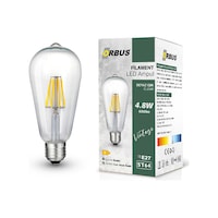 Orbus STB64 4.8W E27 600LM Clear Filament Led Ampul Beyaz Işık Orbus STB64 4.8W E27 600LM Clear Filament Led Ampul Beyaz Işık