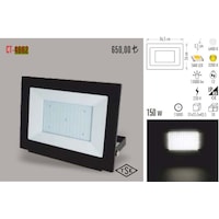 Cata Ct-4662 Slim Led Projektör 150w Beyaz N11.590 Cata Ct-4662 Slim Led Projektör 150w Beyaz N11.590