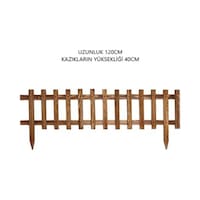 Ahşap Bahçe Çiti Kazıklı Sınır Çiti Ahşap Bahçe Çiti Kazıklı Sınır Çiti