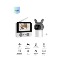 Bebek Kamerası Kumandalı Monitörlü Karşılıklı Konuşma Özellikli , Hatırlatıcılı Ip Bebek Kamerası-126124 Bebek Kamerası Kumandalı Monitörlü Karşılıklı Konuşma Özellikli , Hatırlatıcılı Ip Bebek Kamerası-126124