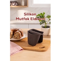 Porsima 33006 Silikon Fırın Eldiveni Isı Yalıtımlı Mikrodalga Fırın Tencere Tepsi Tutacağı Antrasit Porsima 33006 Silikon Fırın Eldiveni Isı Yalıtımlı Mikrodalga Fırın Tencere Tepsi Tutacağı Antrasit
