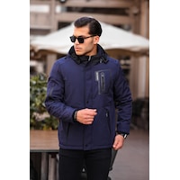 Mero Life Lacivert Su Ve Rüzgar Geçirmez Içi Kürklü Softshell Mont Lacivert Mero Life Lacivert Su Ve Rüzgar Geçirmez Içi Kürklü Softshell Mont Lacivert